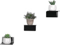 Small Adhesive Wall Shelves, 3-Pack Small Floating Shelf, 4-Inch Acrylic Display Ledges for Pop Figures, Mini Wall Decor, Plant, Compact Style No Drill Shelf - Clear Furniture > Shelving > Wall Shelves & Ledges XBelmber Black  