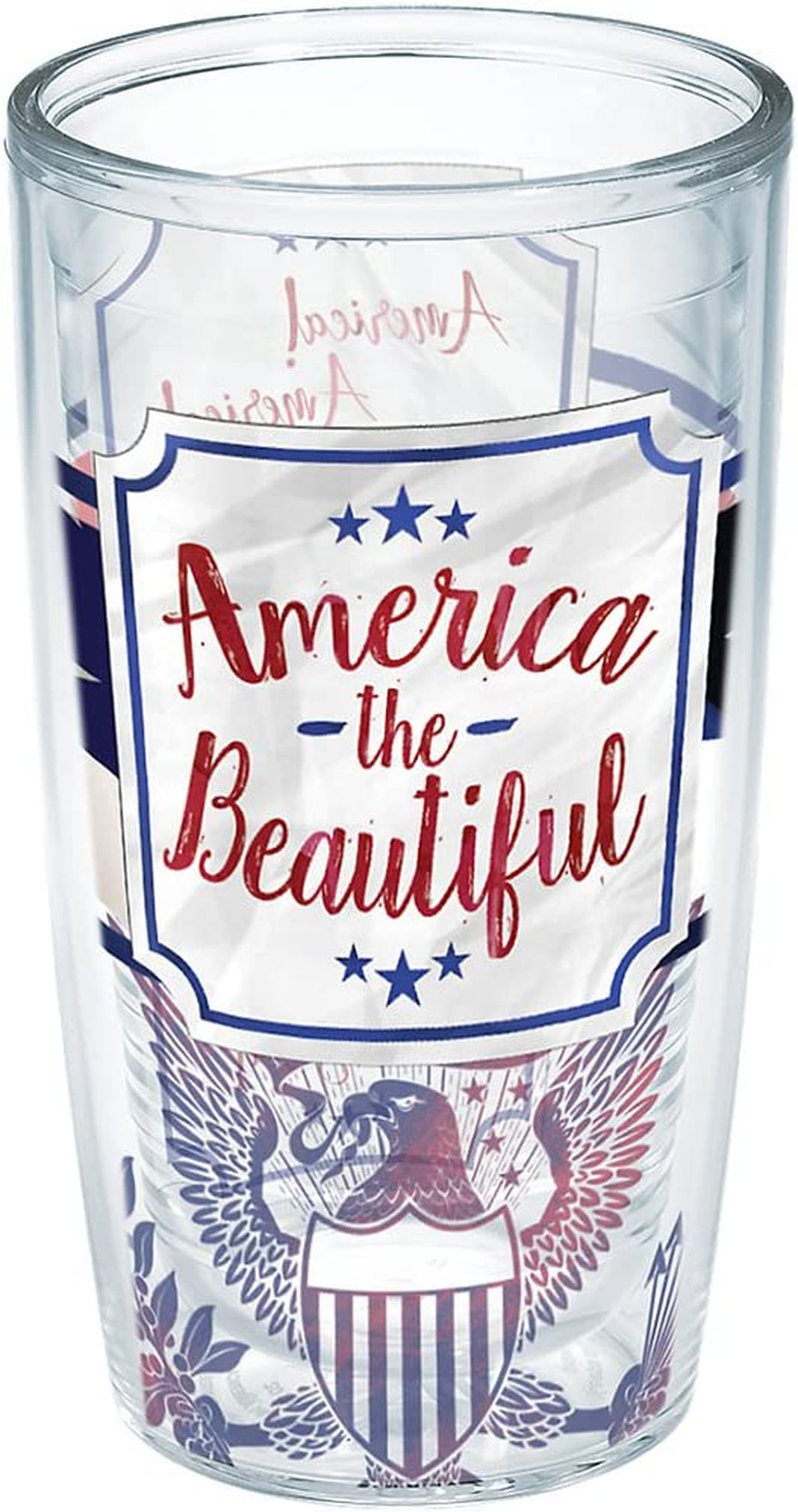 Tervis America the Beautiful Insulated Tumbler with Wrap, 16 Oz Mug - Tritan, Clear Home & Garden > Kitchen & Dining > Tableware > Drinkware Tervis Unlidded 16oz 