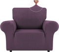 LURKA Stretch Sofa Covers - Spandex Non Slip Couch Sofa Slipcover, Soft with Elastic Bottom for Kids (Dark Green, Large) Home & Garden > Decor > Chair & Sofa Cushions LURKA Purple Small 