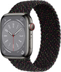 OULUOQI Braided Solo Loop Compatible with Apple Watch Band 38Mm 40Mm 41Mm 42Mm 44Mm 45Mm 49Mm Women Men,Lace Nylon Stretchy Elastic Sport Strap for Iwatch Ultra Series 8 SE 7 6 5 4 3 2 1. Sporting Goods > Outdoor Recreation > Winter Sports & Activities OULUOQI B-Black Unity 38mm/40mm/41mm L 