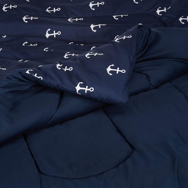 Kid'S Comforter Set - Soft, Easy-Wash Microfiber - Twin, White Anchors Home & Garden > Linens & Bedding > Bedding > Quilts & Comforters KOL DEALS   