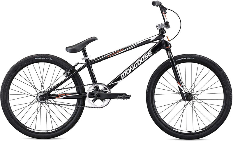 Mongoose Title BMX Race Bike with 20 or 24-Inch Wheels in Red or Black, Beginner or Returning Riders, Featuring Lightweight Tectonic T1 Aluminum Frame and Internal Cable Routing Sporting Goods > Outdoor Recreation > Cycling > Bicycles Pacific Cycle, Inc.   