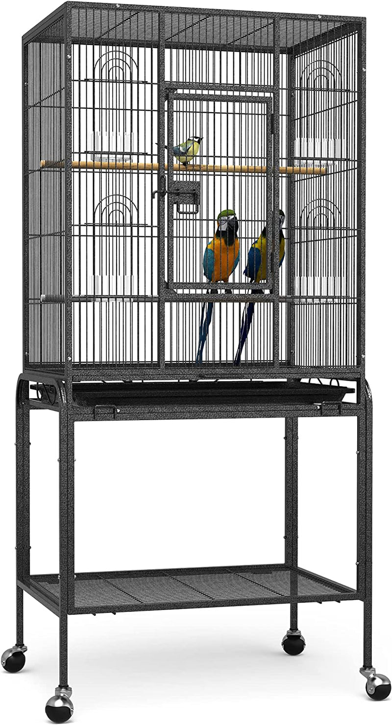 YITAHOME 53-Inch Bird Cage for Parakeets Cockatiels Parrot Sun Conure Green-Cheeked Parakeet Lovebird Canary Finch Lovebird Pigeons Parrotlet with Rolling Stand Animals & Pet Supplies > Pet Supplies > Bird Supplies > Bird Cages & Stands YITAHOME bird cage2  