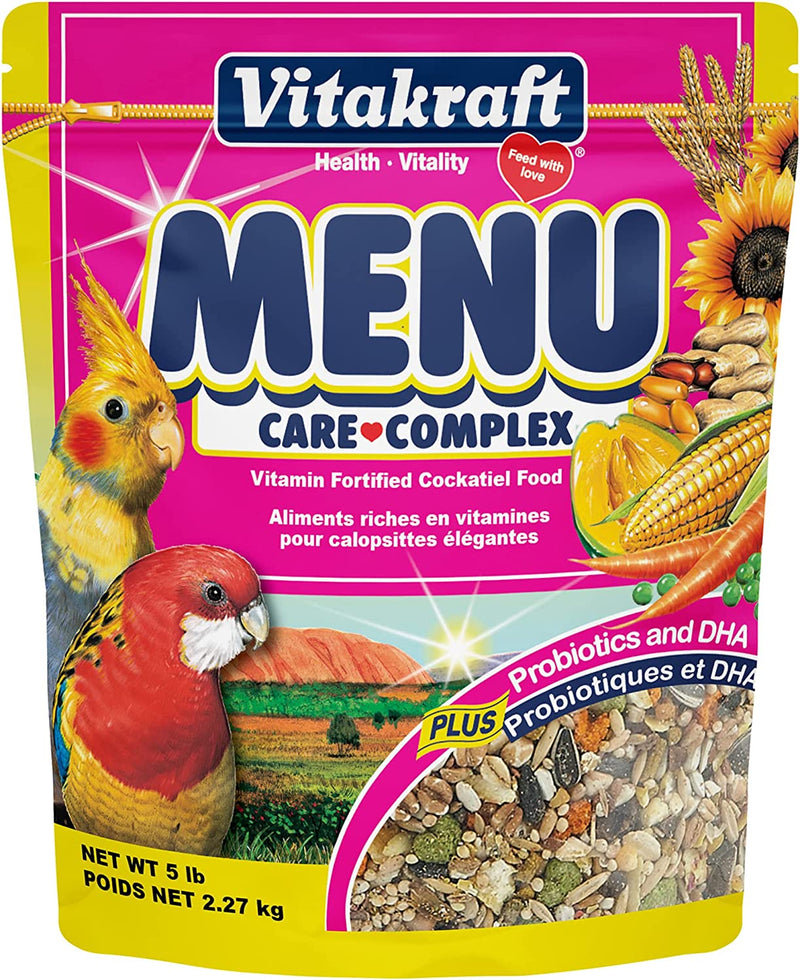 Vitakraft Menu Vitamin Fortified Cockatiel Food, 5 Lb Animals & Pet Supplies > Pet Supplies > Bird Supplies > Bird Food Vitakraft   