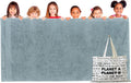 Homerican Oversized Bath Towels Extra Large - Fluffy & Soft Oversized Turkish Bath Sheet - Quick Dry, Absorbent & Machine-Washable Cotton Towels for Bathroom, Hotel, or Spa - 40X80, 600 GSM - Grey Home & Garden > Linens & Bedding > Towels HOMERICAN Aqua  