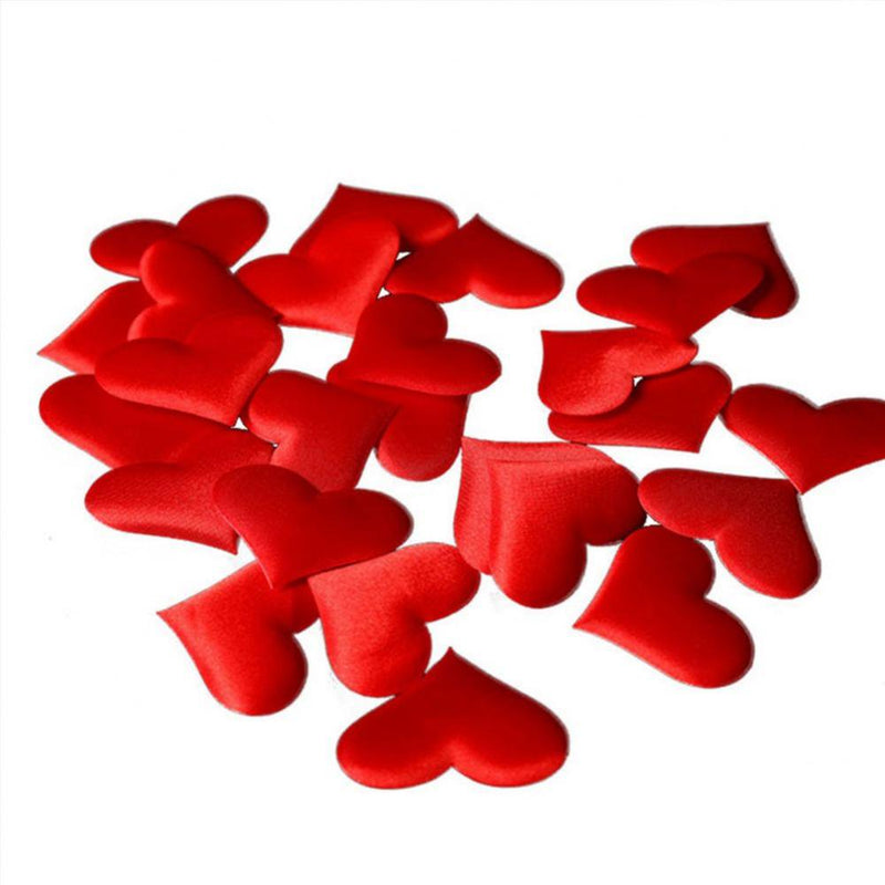 LEMETOW Heart Confetti Decoration - Romantic Decor for Valentine'S Day, Mother'S Day, Birthday, Anniversary, Thanksgiving, Christmas, New Year Home & Garden > Decor > Seasonal & Holiday Decorations LEMETOW Red  