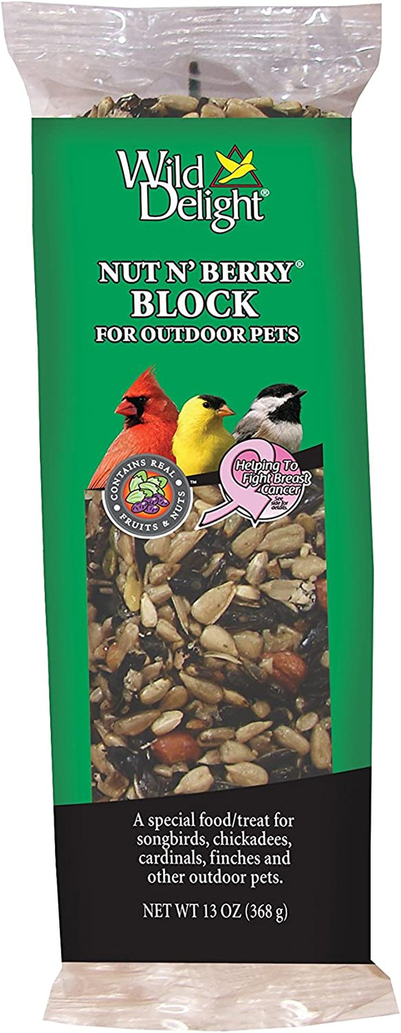 Wild Delight 366200 20-Pound Nut N-Berry Birdfood, 20 Lb Animals & Pet Supplies > Pet Supplies > Bird Supplies > Bird Food Arett Sales - LG Birdfood Block 13 oz