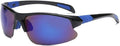 Runspeed Cycling Glasses Eyewear Sports Sunglasses UV400 for Riding Running Sporting Goods > Outdoor Recreation > Cycling > Cycling Apparel & Accessories Runspeed Black/Blue  