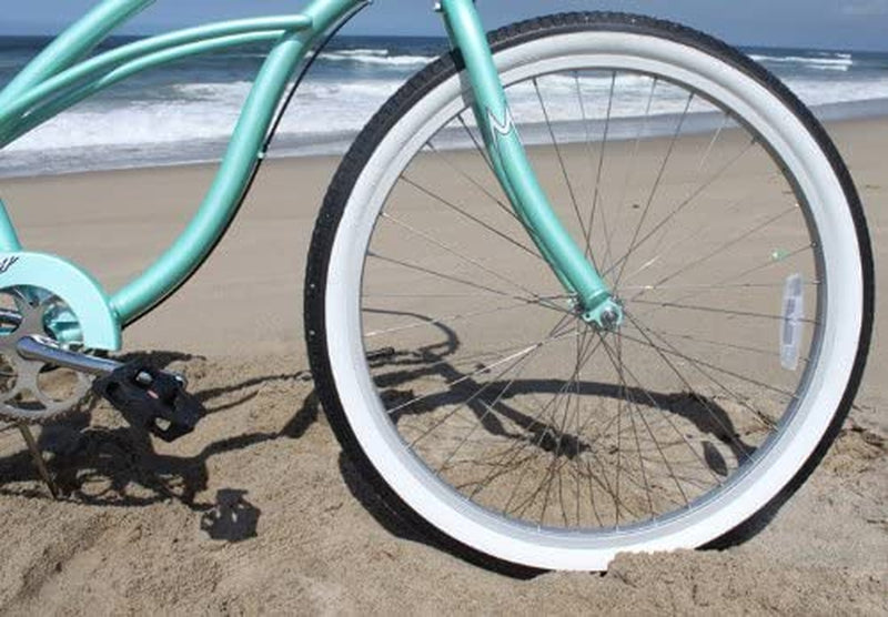 Firmstrong Urban Lady Three Speed Beach Cruiser Bicycle, 26-Inch,Mint Green W/Black Seat,15233