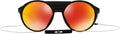 Oakley Men'S Oo9440 Clifden round Sunglasses Sporting Goods > Outdoor Recreation > Winter Sports & Activities Oakley Polished Black/Prizm Ruby Polarized 54 Millimeters 
