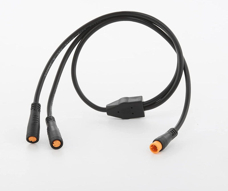 Electric Bike Y-Split Extension Cable 1T2 Extension Wire with Water Proof Connector for Ebike Light, Gear Sensor and Brake in Ebike Conversion Kit Sporting Goods > Outdoor Recreation > Cycling > Bicycles baluoqi 3 Pin Connector Length:7" 