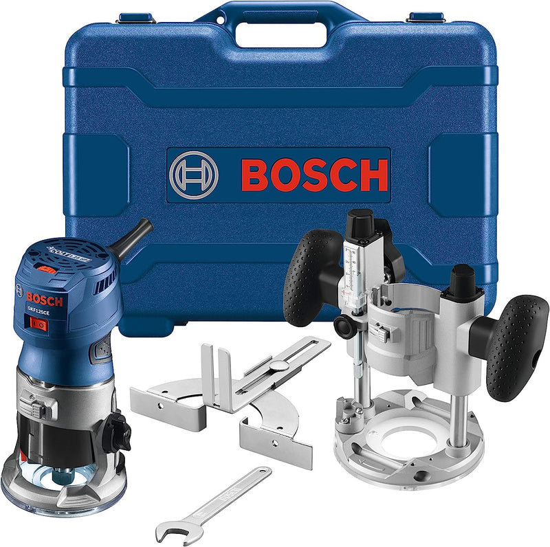 Bosch GKF125CEPK Colt 1.25 HP (Max) Variable-Speed Palm Router Combination Kit , Blue, 5.8 X 11 X 10.5 Inches Sporting Goods > Outdoor Recreation > Fishing > Fishing Rods C & J Direct GmbH & Co. KG Palm Router Combination Kit  