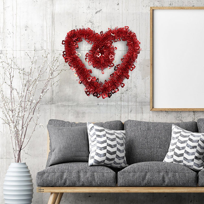 Midewhik Valentines Day Decoration Home Room Decor Hanging Garland Wall Hanging Decoration Party Pendant Diy Style Home & Garden > Decor > Seasonal & Holiday Decorations Follure   
