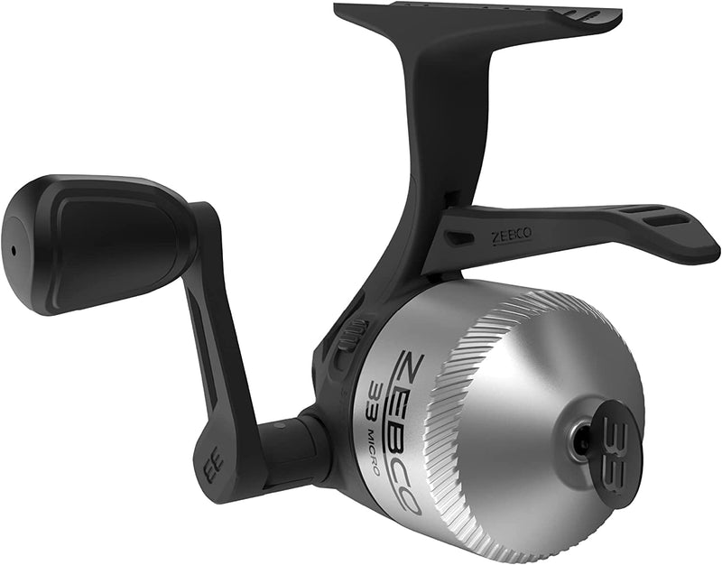 Zebco 33 Spincast Fishing Reel, Quickset Anti-Reverse with Bite Alert, Smooth Dial-Adjustable Drag, Powerful All-Metal Gears with a Lightweight Graphite Frame Sporting Goods > Outdoor Recreation > Fishing > Fishing Reels Zebco 33 Micro Triggerspin - Silver/Black  