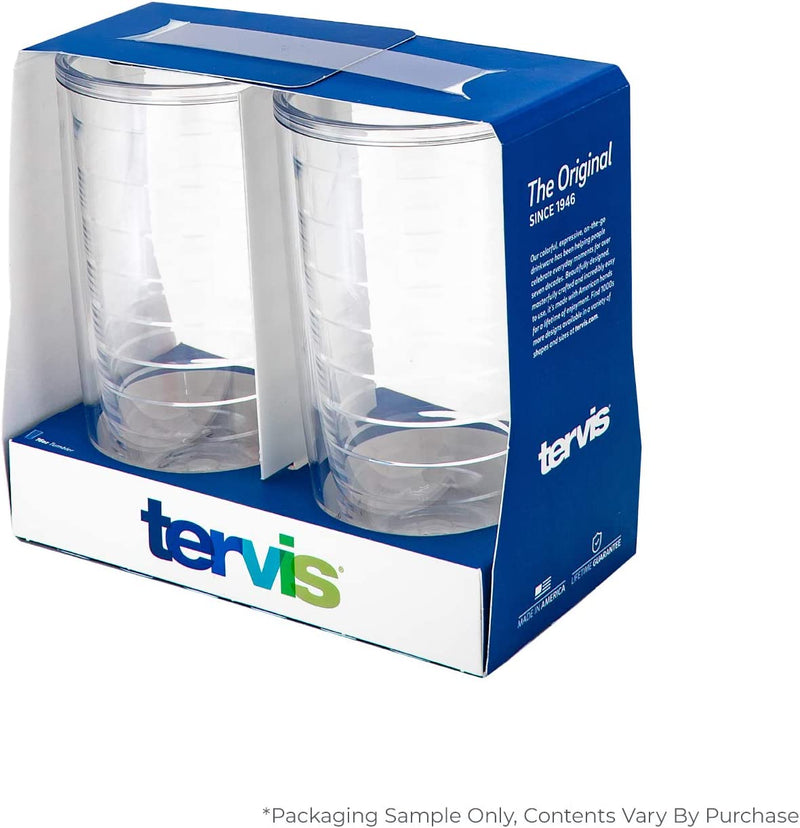 Tervis Made in USA Double Walled Fiesta Insulated Tumbler Cup Keeps Drinks Cold & Hot, 16Oz - 2Pk, Lapis Calypso Home & Garden > Kitchen & Dining > Tableware > Drinkware Tervis Tumbler Company   