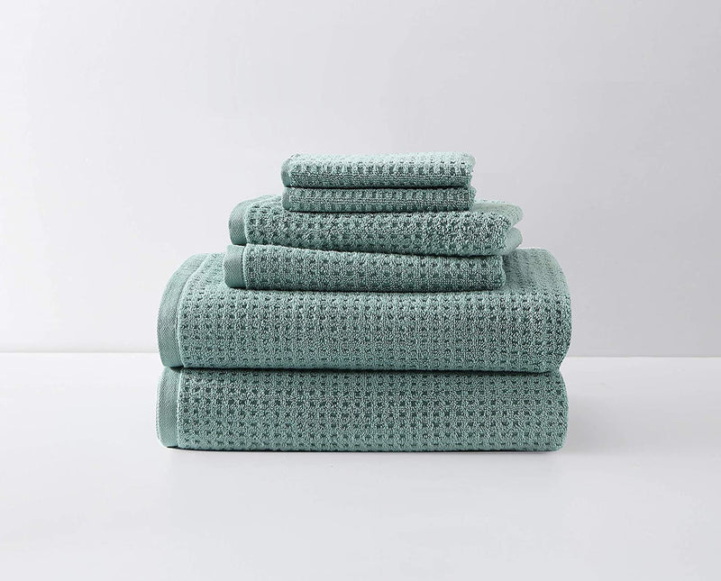 Tommy Bahama - Bath Towels Set, Highly Absorbent Cotton Bathroom Decor, Low Linting & Fade Resistant (Nothern Pacific Grey, 6 Piece) Home & Garden > Linens & Bedding > Towels Tommy Bahama Bay Blue  