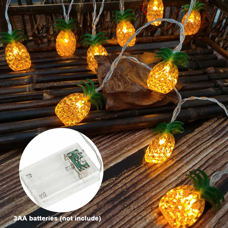 Pineapple LED String Lights 3Ft 20 LED Battery Operated Fairy String Lights for Valentine'S Day Party Indoor Bedroom Decoration Indoor Outdoor Halloween Decoration(Warm White)
