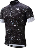 Coconut Ropamo CR Mens Cycling Jersey Short Sleeve Road Bike Shirt with 3+1 Zipper Pockets Breathable Quick Dry Sporting Goods > Outdoor Recreation > Cycling > Cycling Apparel & Accessories Coconut Ropamo 2030 Small 