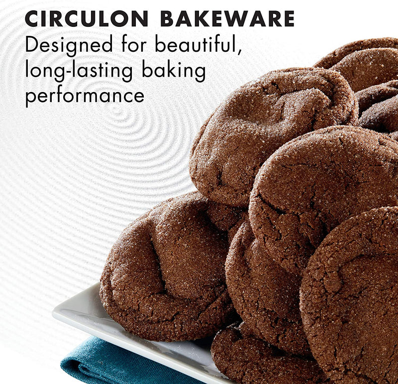 Circulon Nonstick Bakeware Set, Nonstick Cookie Sheet / Baking Sheet - 2 Piece, Gray Home & Garden > Kitchen & Dining > Cookware & Bakeware Circulon   