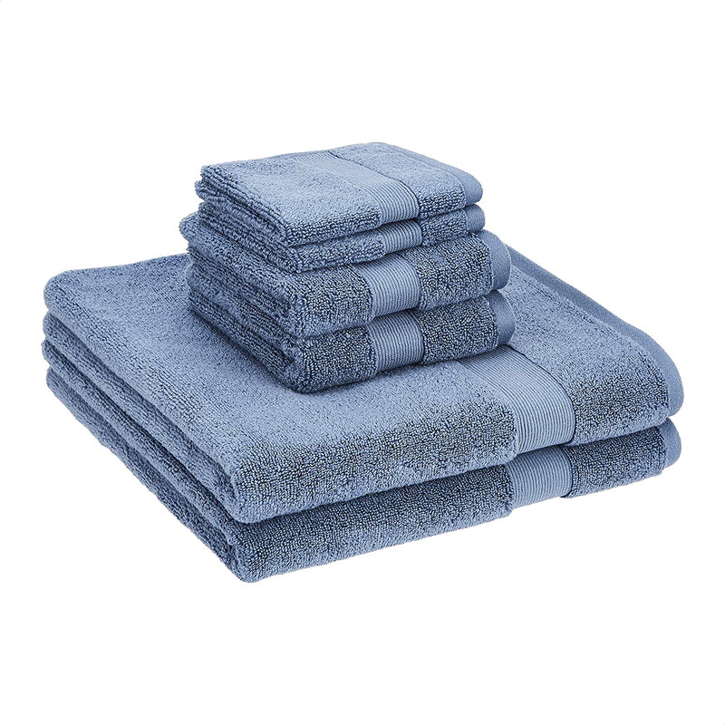 Dual Performance Towel Set - 6-Piece Set, Light Blue Home & Garden > Linens & Bedding > Towels KOL DEALS True Blue 6-Piece Towel Set 