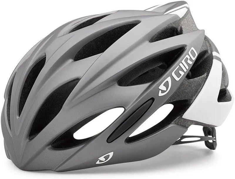 Giro Savant Adult Road Cycling Helmet Sporting Goods > Outdoor Recreation > Cycling > Cycling Apparel & Accessories > Bicycle Helmets Giro Matte Titanium/White Medium (55-59 cm) 