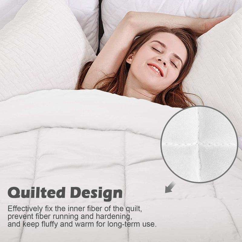 TECHTIC Comforter Duvet Insert King Size, Plush White Comforter Down… Home & Garden > Linens & Bedding > Bedding > Quilts & Comforters TECHTIC   