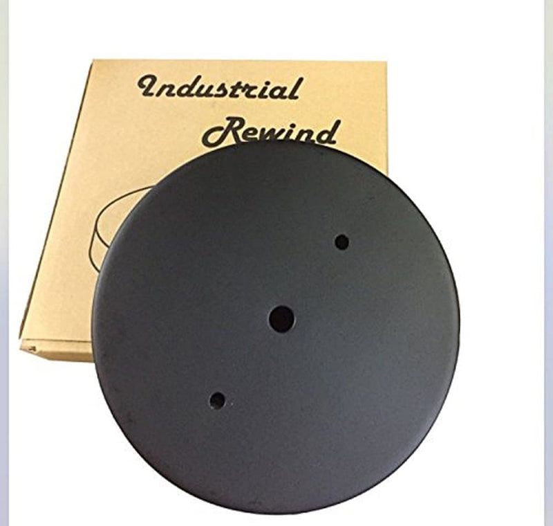 Industrial Rewind Black 6" Single Hole Ceiling Canopy Light Kit with Hardware, Extra Depth and Width than Standard Canopies Makes Covering up Ceiling Holes Easy and Clean with No Drywall Repair Needed Home & Garden > Lighting > Lighting Fixtures Industrial Rewind   