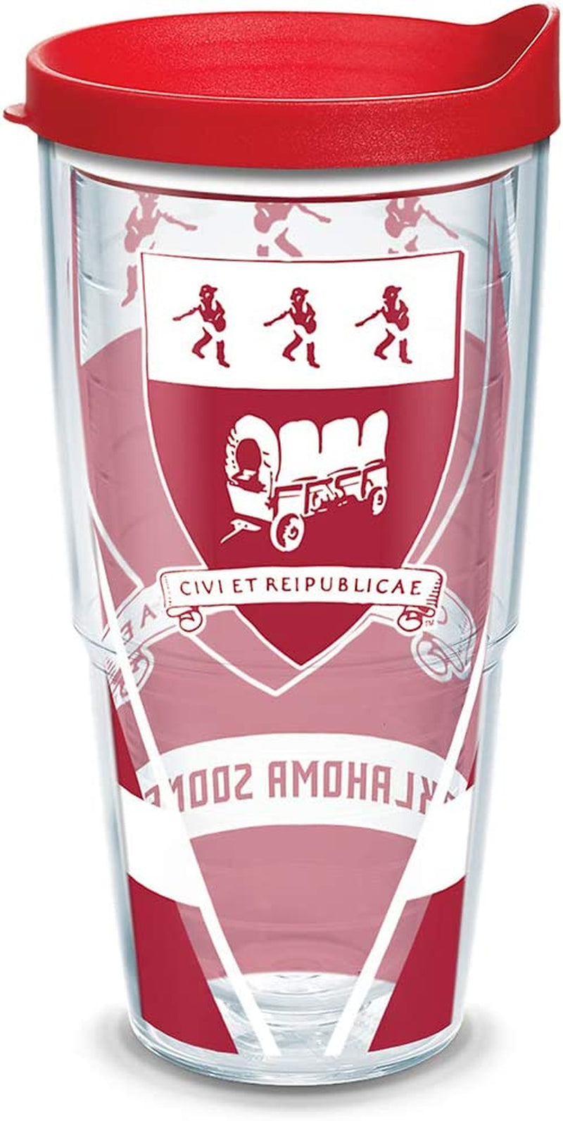 Tervis Made in USA Double Walled University of Oklahoma Sooners Insulated Tumbler Cup Keeps Drinks Cold & Hot, 24Oz, All Over Home & Garden > Kitchen & Dining > Tableware > Drinkware Tervis Vault 24oz 