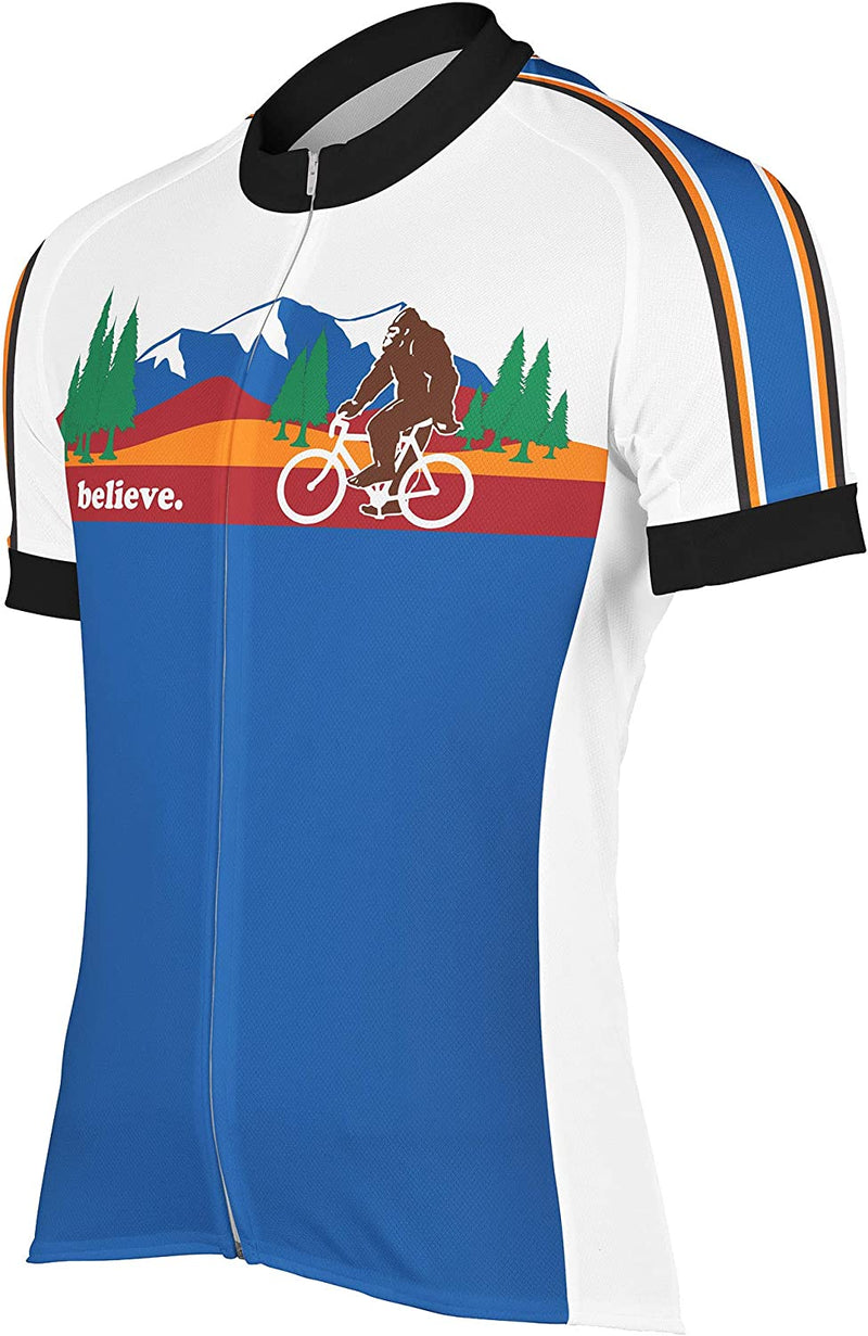 Peak 1 Sports Bigfoot Men'S Cycling Short Sleeve Bike Jersey