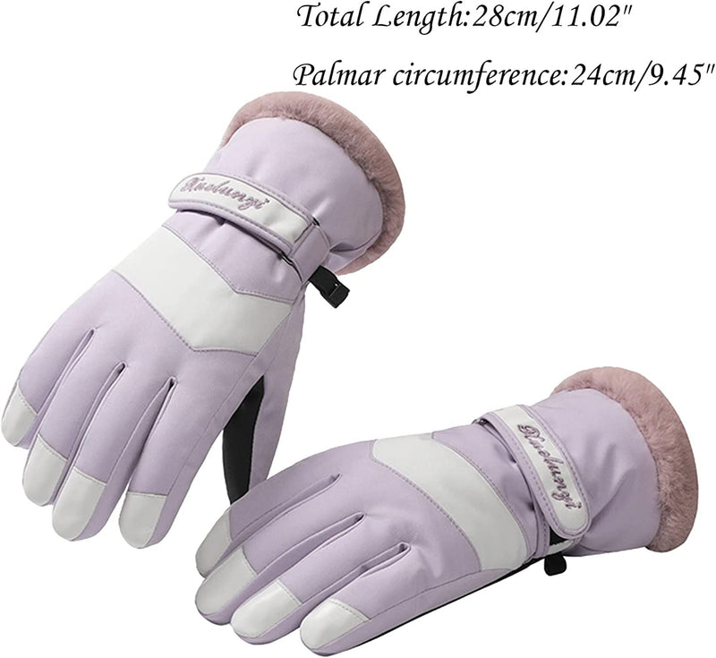 Mittens for Women Cold Weather Insulated Women Winter Outdoor Sports Skiing Riding Cold Proof Gloves Mittens Toddler Sporting Goods > Outdoor Recreation > Boating & Water Sports > Swimming > Swim Gloves Bmisegm   
