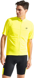 PEARL IZUMI Men'S Short Sleeve Cycling Quest Jersey, Full Length Zipper with Reflective Fabric Sporting Goods > Outdoor Recreation > Cycling > Cycling Apparel & Accessories PEARL IZUMI Screaming Yellow Large 