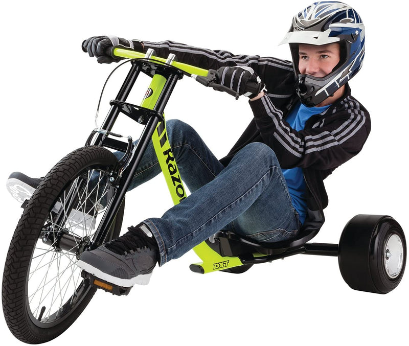 Razor DXT Drift Trike Yellow, One Size Sporting Goods > Outdoor Recreation > Cycling > Bicycles Razor USA, LLC   