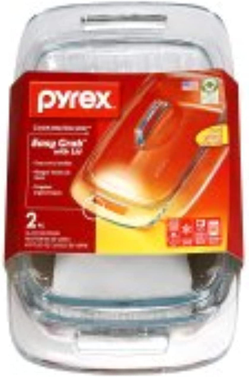Pyrex Easy Grab 2-Qt Glass Casserole Dish with Lid, Tempered Glass Baking Dish with Large Handles, Dishwashwer, Microwave, Freezer and Pre-Heated Oven Safe Home & Garden > Kitchen & Dining > Cookware & Bakeware Pyrex   
