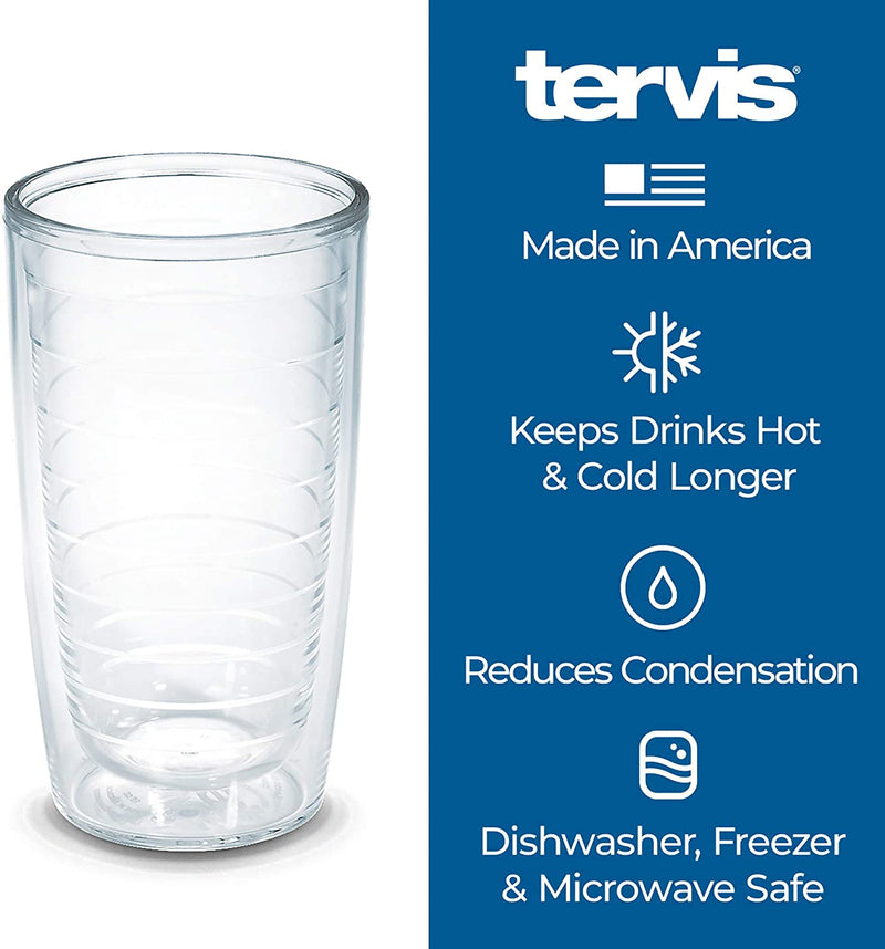Tervis Made in USA Double Walled Kelly Ventura Insulated Tumbler Cup Keeps Drinks Cold & Hot, 16Oz 4Pk, Hillside Home & Garden > Kitchen & Dining > Tableware > Drinkware Tervis   