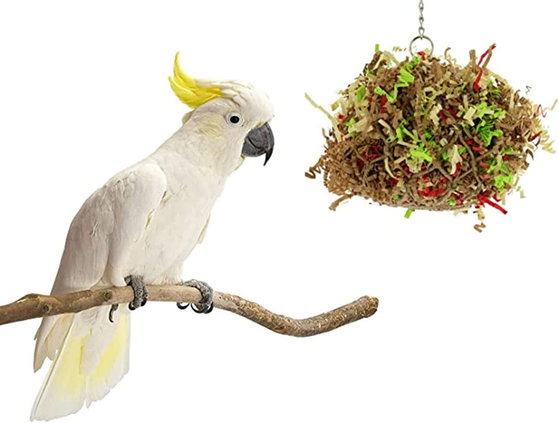 Sweet Feet and Beak Super Shredder Ball - Bird Toys Cage Accessories, Keep Your Birds Foraging for Treasures, Non-Toxic Toys for Birds Big and Small, Shredder Toy Birds Will Love Parrot to Finches Animals & Pet Supplies > Pet Supplies > Bird Supplies > Bird Toys Sweet Feet and Beak 5 inch  