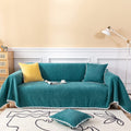 HANDONTIME Couch Cover for Dogs Grey Sectional Couch Covers for 3 Cushion Couch Sofa Flower Lace Sofa Covers Machine Washable Easy Install Futon L Shaped Couch Cushion Covers for Cat Kids, 71" X134" Home & Garden > Decor > Chair & Sofa Cushions HANDONTIME H-teal XX-Large:71"x 150" 