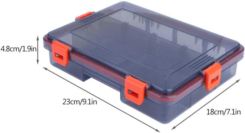 Fishing Tackle Box Portable Transparent Fishing Lures Bait Storage Case Fishing Hooks Accessory Container Sporting Goods > Outdoor Recreation > Fishing > Fishing Tackle Alomejor   