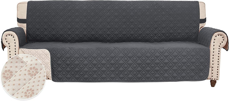 ROSE HOME FASHION Anti-Slip Sofa Cover for Leather Sofa, Couch Covers for 3 Cushion Couch, Slip-Resistant Couch Cover for Leather Sofa, Sofa Covers for Living Room, Couch Covers(Sofa:Darkgrey) Home & Garden > Decor > Chair & Sofa Cushions Rose Home Fashion Darkgrey 78"X-Large Sofa 