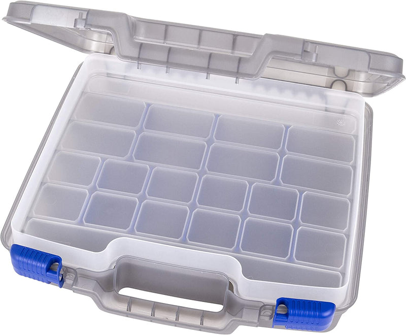 Flambeau Outdoors Zerust MAX 4004ZM Tuff Tainer-Partial Bulk Storage Compartment Section, 20 Compartments and 15 Removable Dividers-11" L X 7.25" W X 1.75" D-Fishing and Tackle Storage Utility Box Sporting Goods > Outdoor Recreation > Fishing > Fishing Tackle Flambeau Inc. 22 Compartments  