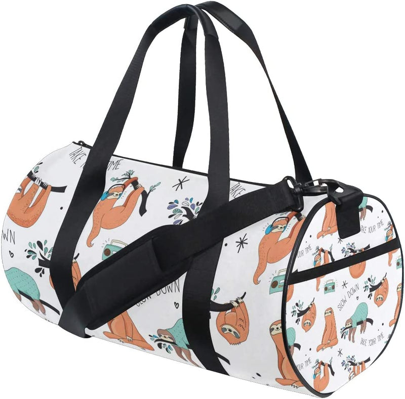 Cute Panda Duffel Bag,Canvas Travel Bag for Gym Sports and Overnight Home & Garden > Household Supplies > Storage & Organization ALAZA sloth  