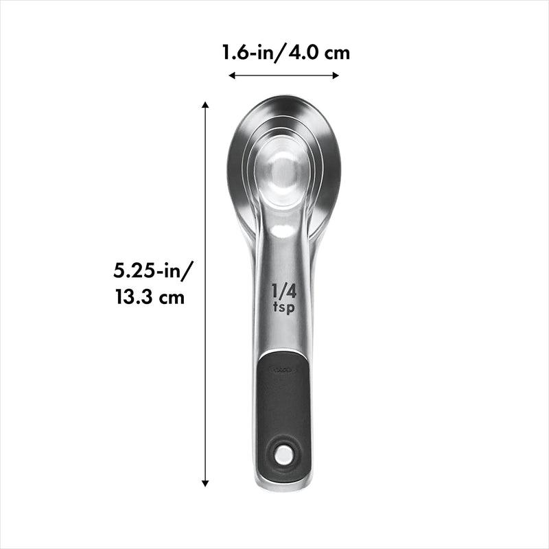 OXO Good Grips 4 Piece Stainless Steel Measuring Spoons with Magnetic Snaps Home & Garden > Kitchen & Dining > Kitchen Tools & Utensils OXOX9   