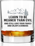Toasted Tales in a World Full of Karen'S Be a Beth | Old Fashioned Whiskey Glass Tumbler | Rocks Barware for Scotch, Bourbon, Liquor and Cocktail Drinks | Quality Chip Resistant Home & Garden > Kitchen & Dining > Tableware > Drinkware Toasted Tales Learn To Be Meaner Than Evil 1 Count (Pack of 1) 