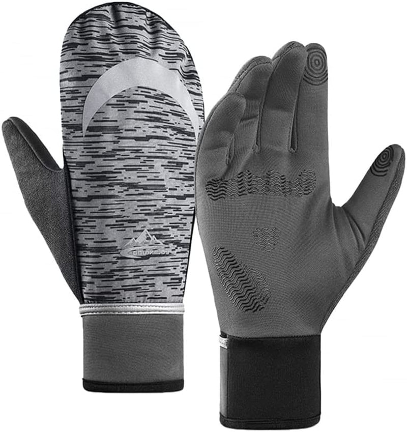Mengk Winter Gloves Warm Fleece Lining Touchscreen Windproof Waterproof Mittens for Sports Cycling Skiing Bicycle Sporting Goods > Outdoor Recreation > Boating & Water Sports > Swimming > Swim Gloves MengK   