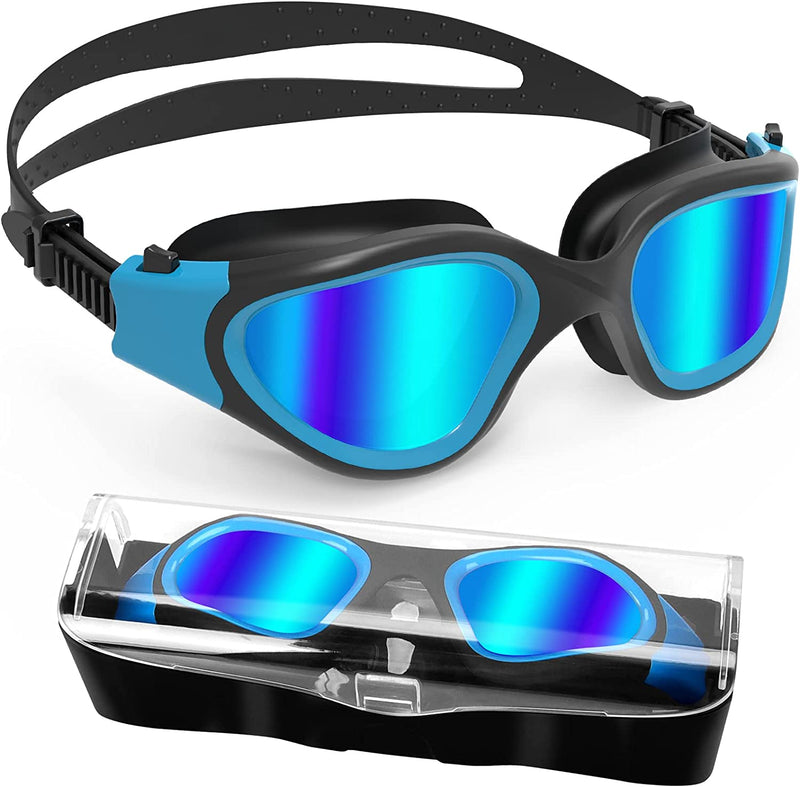 Hotsrace Swimming Goggles Polarized Swim Goggles No Leaking anti Fog UV 400 Prevention Adult Men Women Youth Unisex