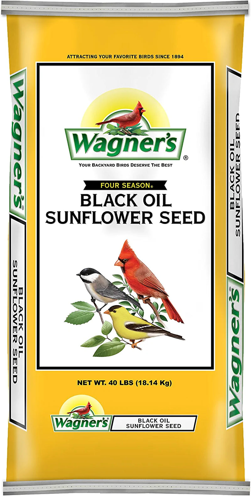Wagner'S 76027 Black Oil Sunflower Wild Bird Food, 25-Pound Bag Animals & Pet Supplies > Pet Supplies > Bird Supplies > Bird Food Wagner's Food 40-Pound Bag 