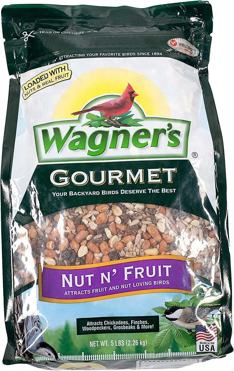 Wagner'S 82072 Gourmet Nut & Fruit Wild Bird Food, 5-Pound Bag Animals & Pet Supplies > Pet Supplies > Bird Supplies > Bird Food Wagner's Bird Food  