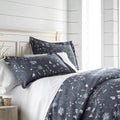 Southshore Fine Living, Inc. Oversized Comforter Bedding Set down Alternative All-Season Warmth, Soft Cozy Farmhouse Bedspread 3-Piece with Two Matching Shams, Infinity Blue, King / California King Home & Garden > Linens & Bedding > Bedding Southshore Fine Linens Secret Meadow Blue Twin / Twin XL 