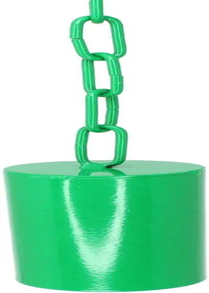 Bonka Bird Toys 1344 Large Indestructible Pipe Bell Birds Toy Parrot Cage Macaw Cages African Grey Parrots Stainless Steel Cockatoo Big Pet Bells Aviary Animals & Pet Supplies > Pet Supplies > Bird Supplies > Bird Toys Bonka Bird Toys Green Large 