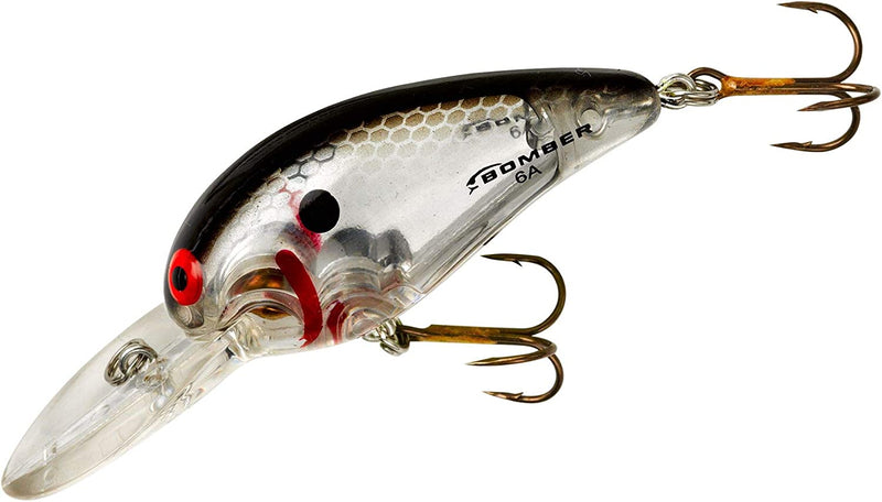 BOMBER Lures Model a Crankbait Fishing Lure Sporting Goods > Outdoor Recreation > Fishing > Fishing Tackle > Fishing Baits & Lures BOMBER Silver Flash 2 5/8", 1/2 oz 