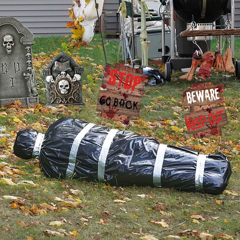 5Ft Hanging Corpse Dead Victim Props Halloween Decorations, Haunted Creepy House Halloween Decor Set,Scary Halloween Decorations Outdoor Clearance, Outdoor Halloween Inflatables Yard Decorations  AnanBros   